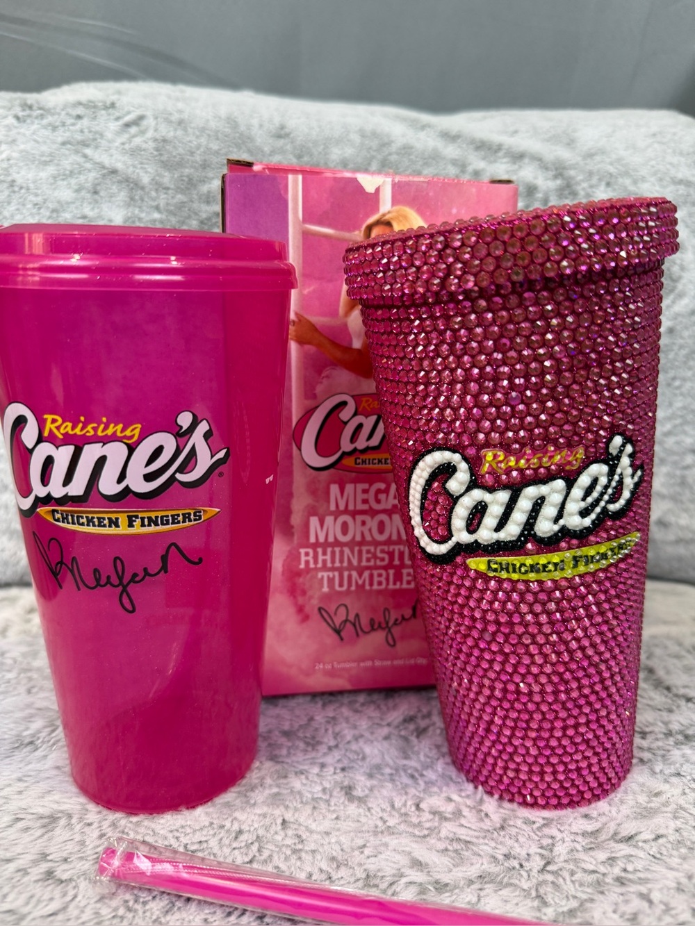 Raising Cane’s x Megan Moroney Rhinestone Tumbler & Plastic Tumbler Set